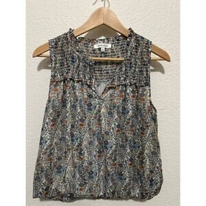 Rose + Olive Floral Sleeveless Blouse